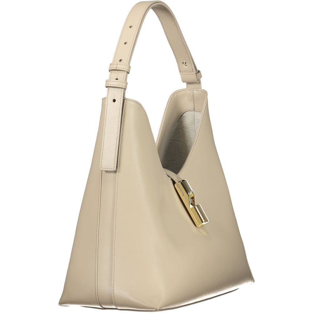 Furla Beige Leather Women Handbag - Image 3