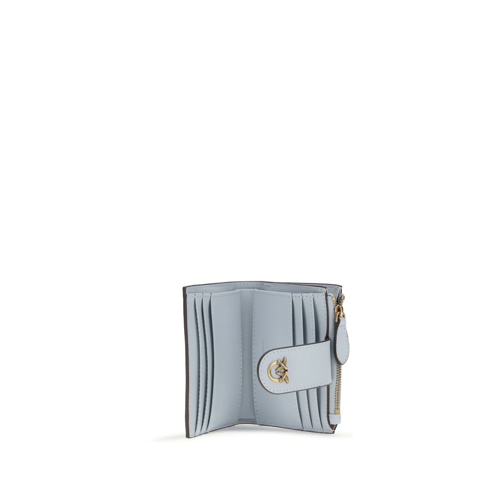 PINKO Blue Calf Leather Bos Taurus Wallet - Image 3