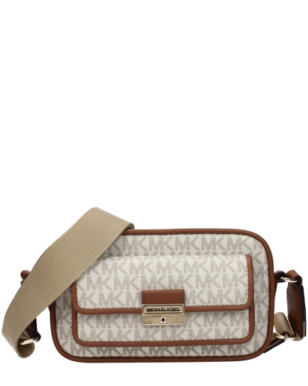 Michael Kors Beige Fabric Crossbody Bag