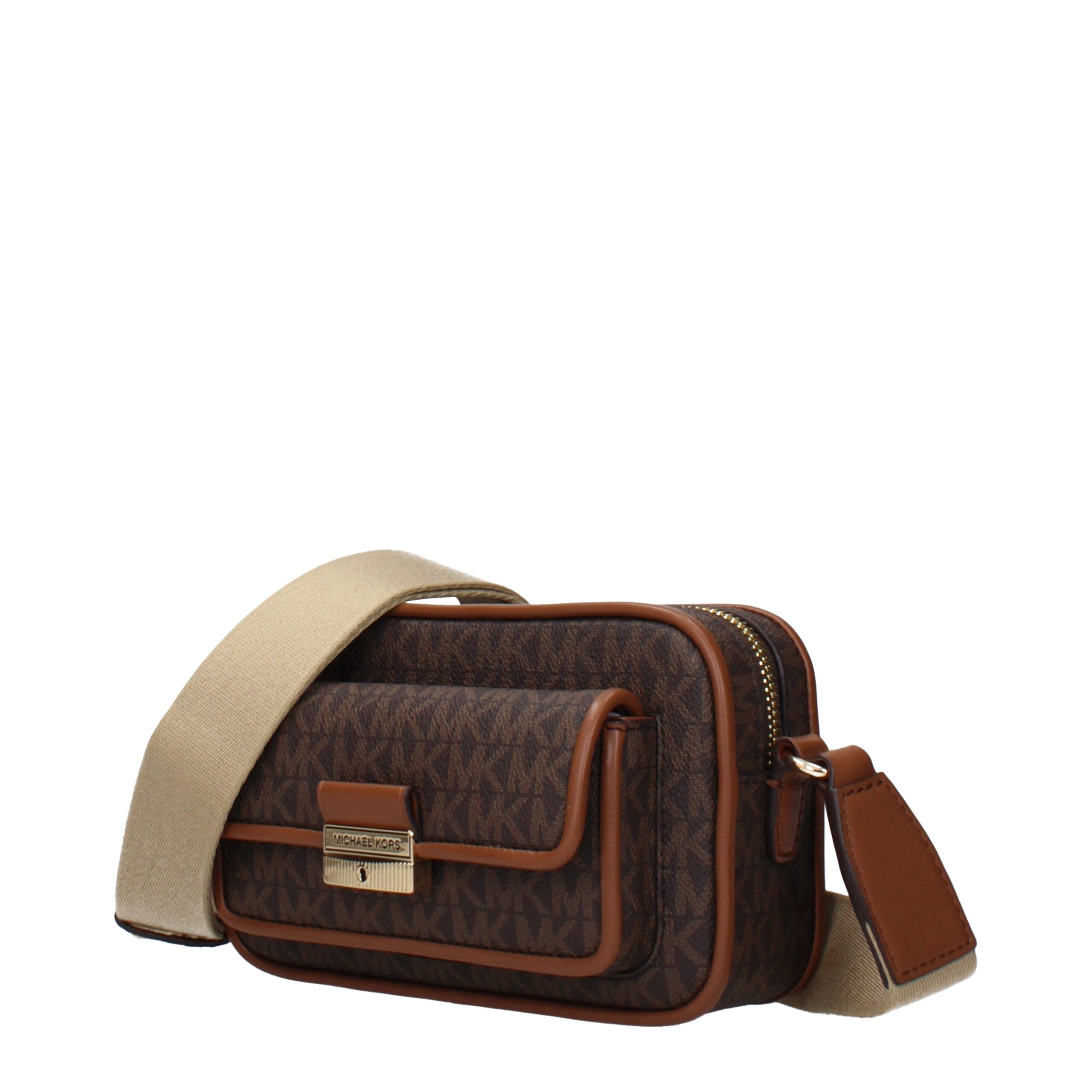 Michael Kors Brown Fabric Crossbody Bag - Image 2