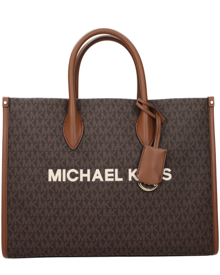 Michael Kors Brown Fabric Handbag