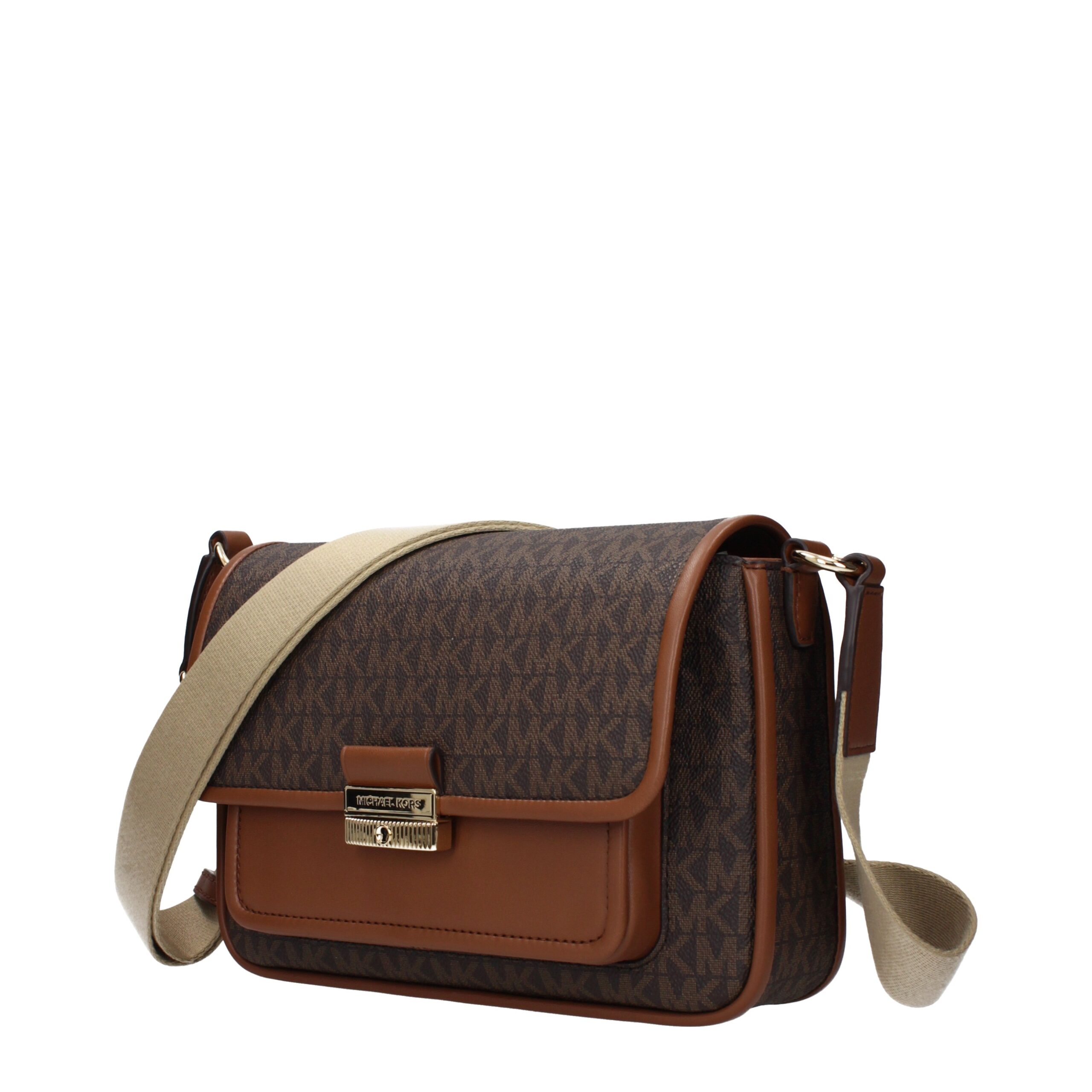 Michael Kors Brown Fabric Crossbody Bag - Image 2