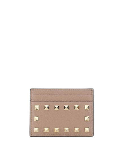 Valentino Garavani Beige Calf Leather Bos Taurus Wallet