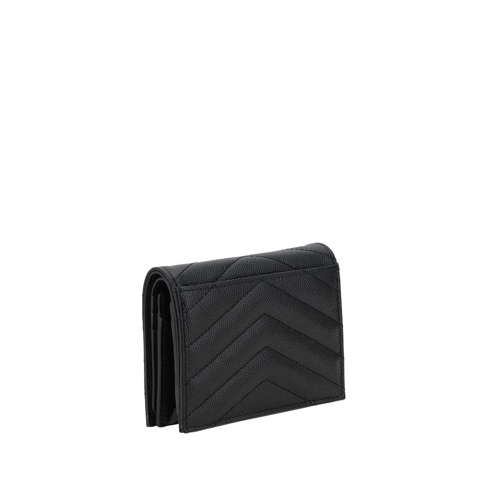 Saint Laurent Black Lamb Ovis Aries Aries Wallet - Image 2