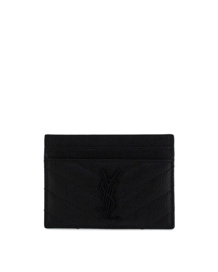 Saint Laurent Black Calf Leather Bos Taurus Wallet
