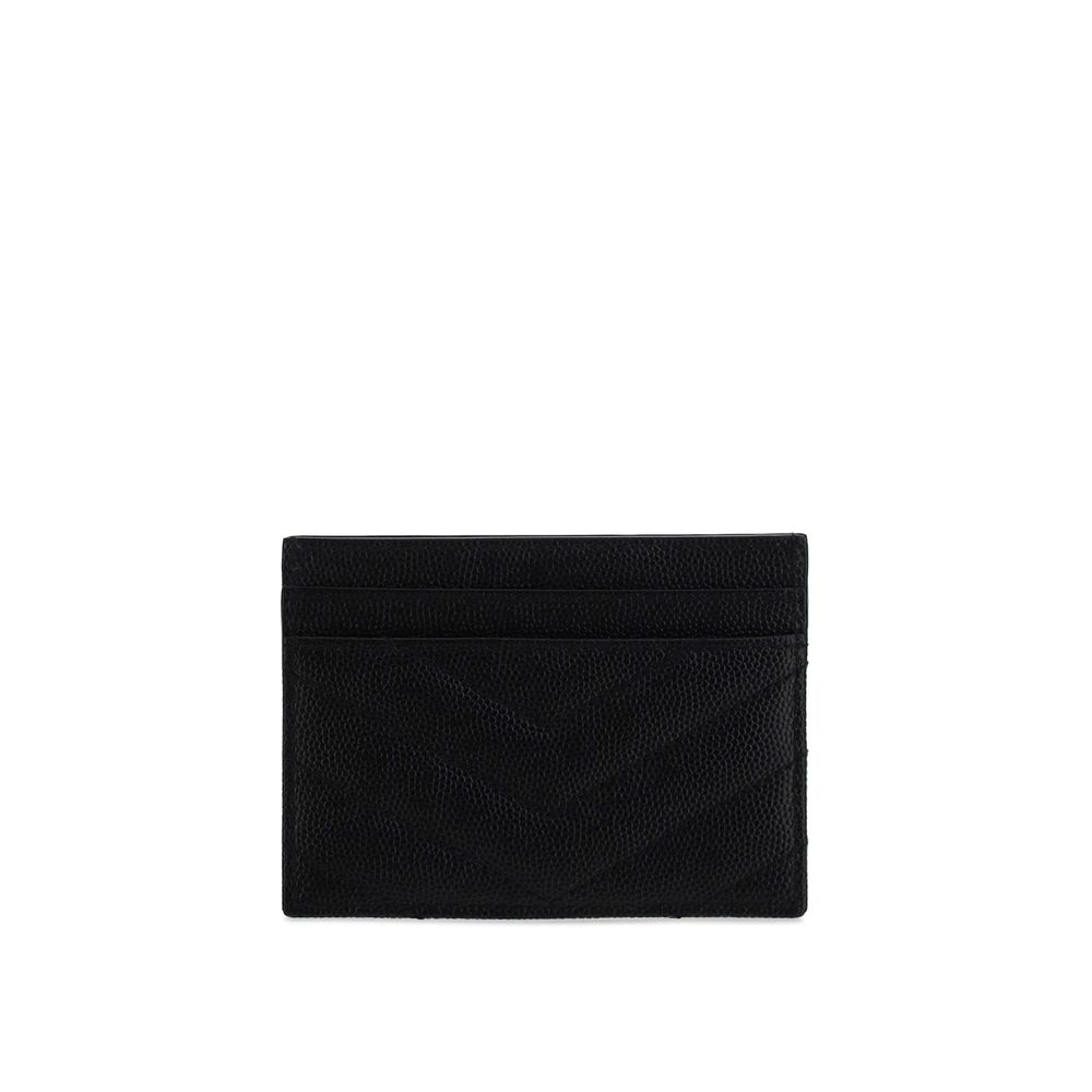 Saint Laurent Black Calf Leather Bos Taurus Wallet - Image 2
