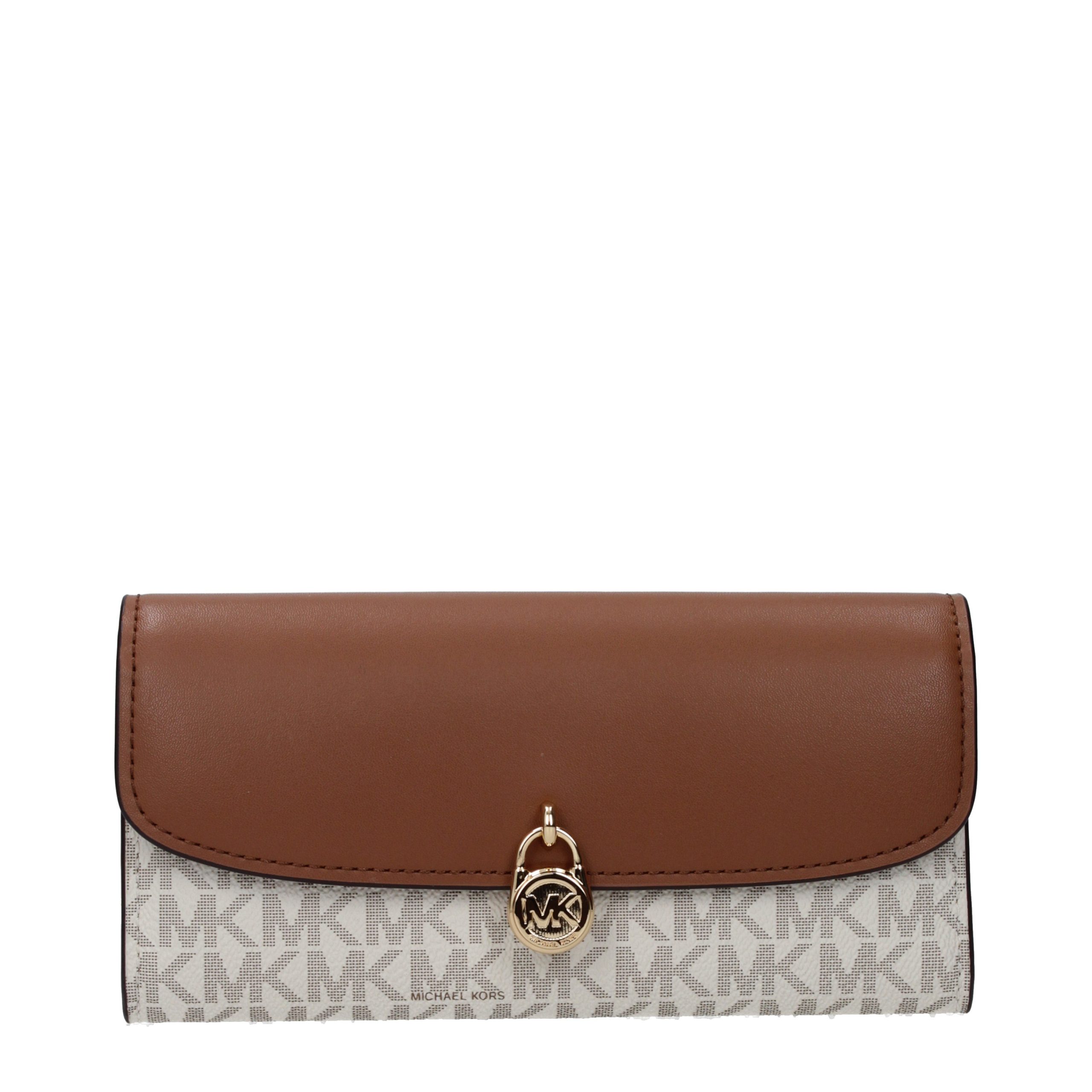 Michael Kors Beige Fabric Wallet