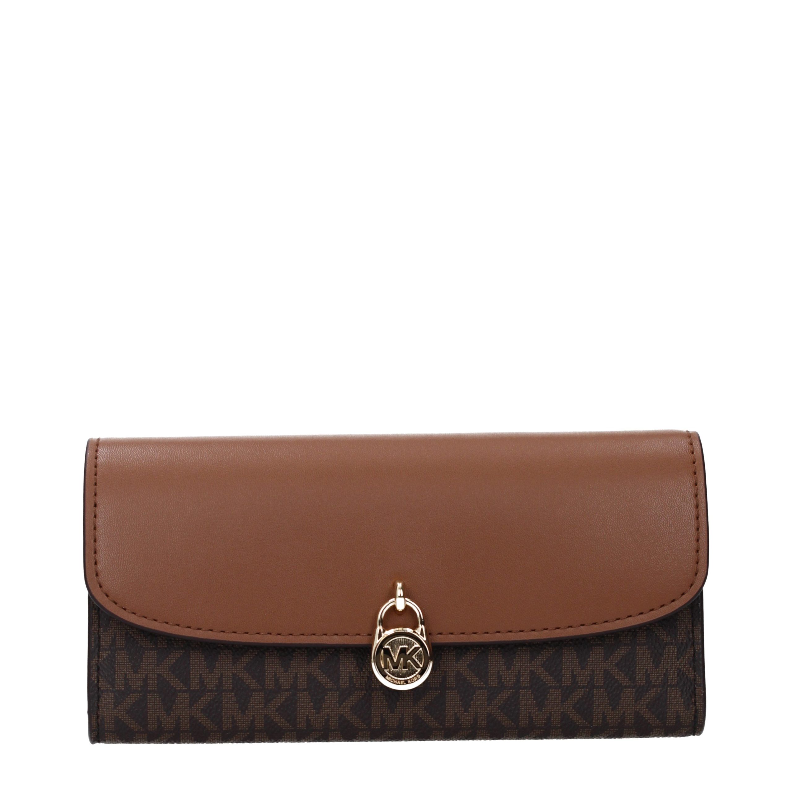 Michael Kors Brown Fabric Wallet