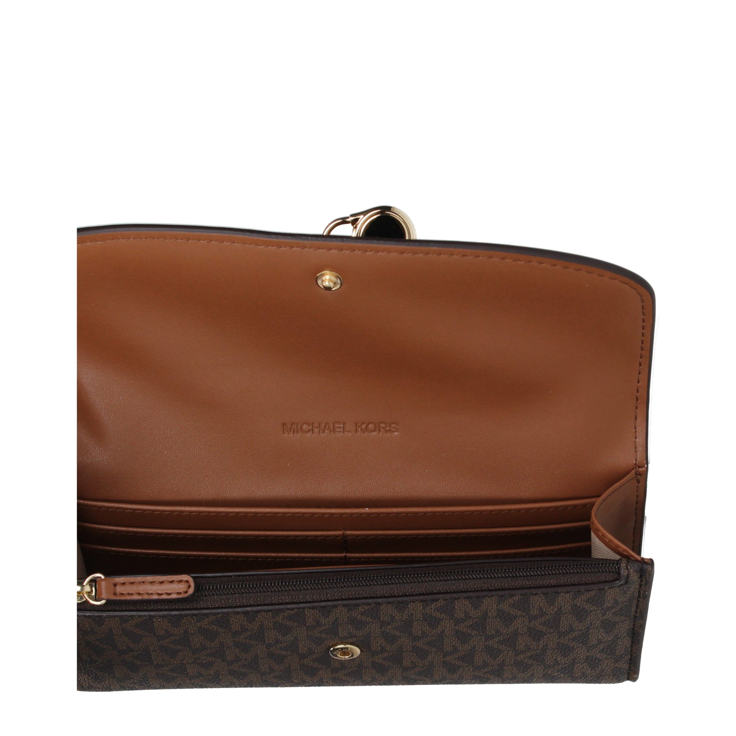 Michael Kors Brown Fabric Wallet - Image 3