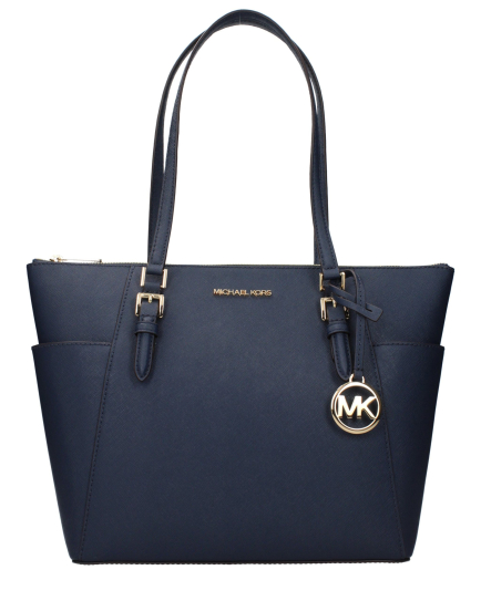 Michael Kors Blue Leather Shoulder Bag