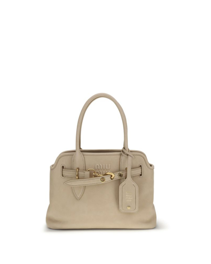 Miu Miu Beige Lamb Ovis Aries Aries Handbag