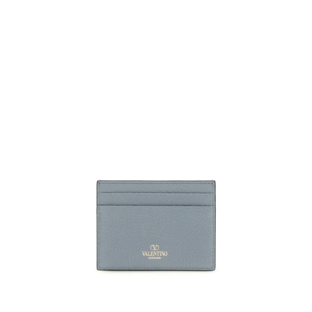 Valentino Garavani Blue Calf Leather Bos Taurus Wallet - Image 2