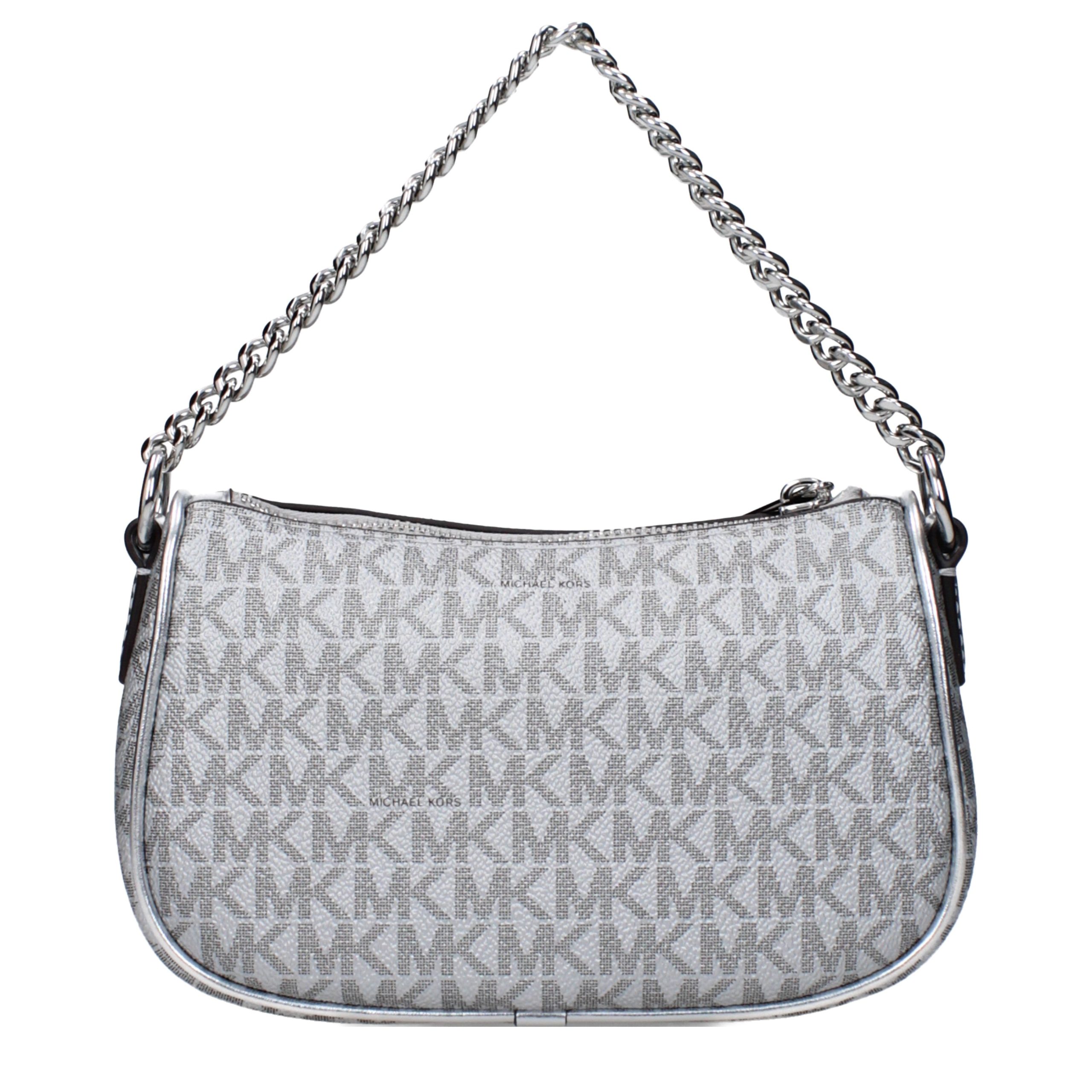 Michael Kors Gray Fabric Handbag - Image 3