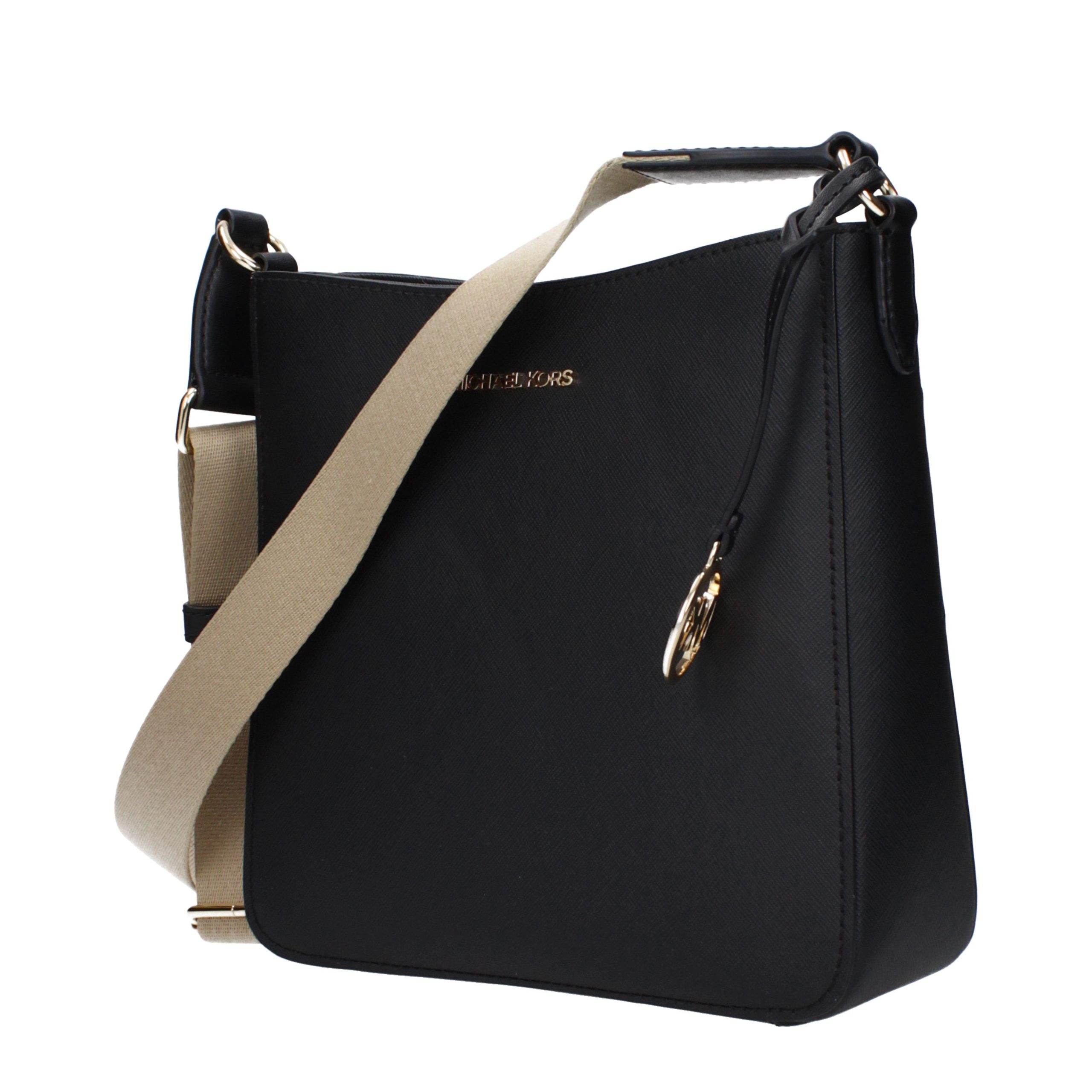 Michael Kors Black Leather Crossbody Bag - Image 2