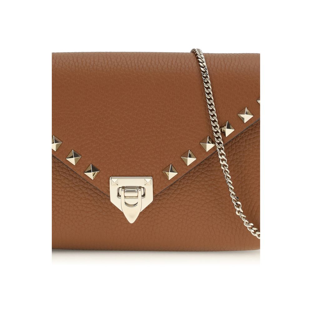 Valentino Garavani Brown Calf Leather Bos Taurus Wallet - Image 4