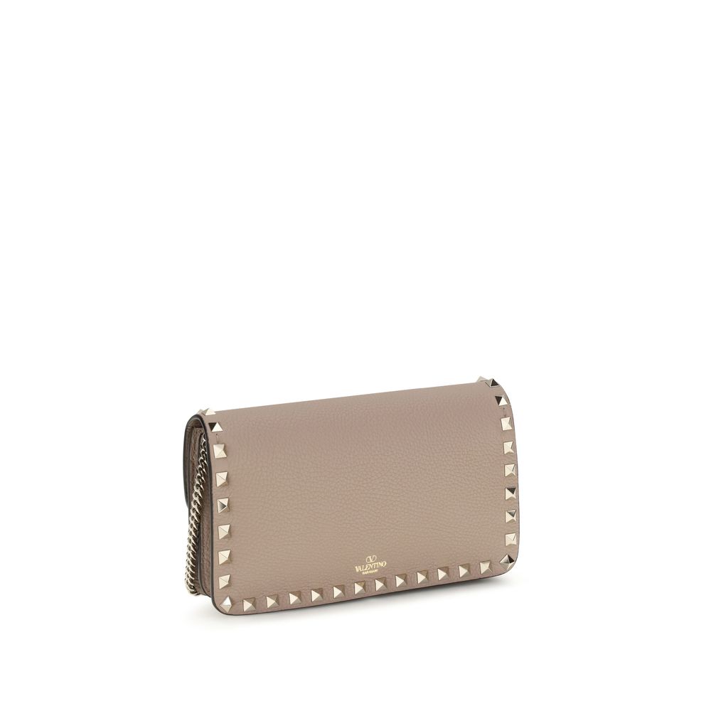 Valentino Garavani Beige Calf Leather Bos Taurus Wallet - Image 3