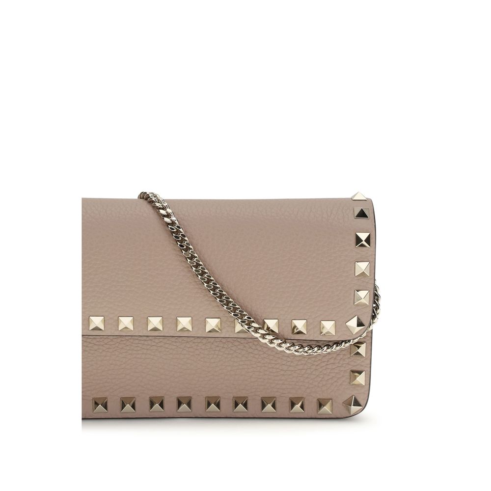 Valentino Garavani Beige Calf Leather Bos Taurus Wallet - Image 4