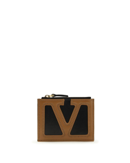 Valentino Garavani Black Calf Leather Bos Taurus Wallet