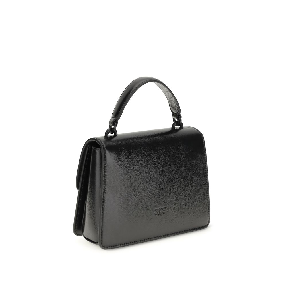 PINKO Black Goatskin Handbag - Image 3