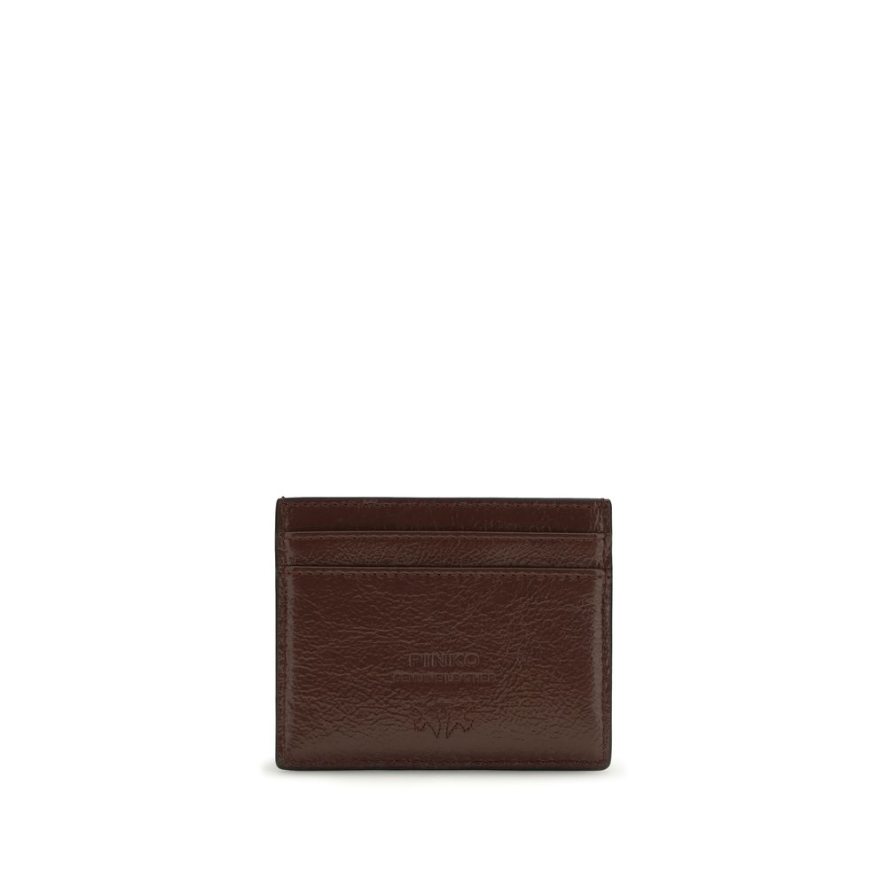 PINKO Bordeaux Calf Leather Bos Taurus Wallet - Image 2