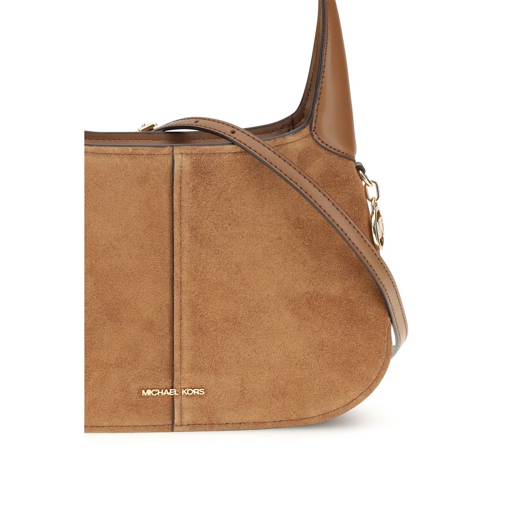 Michael Kors Beige Calf Leather Bos Taurus Shoulder Bag - Image 4