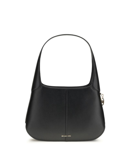 Michael Kors Black Calf Leather Bos Taurus Shoulder Bag