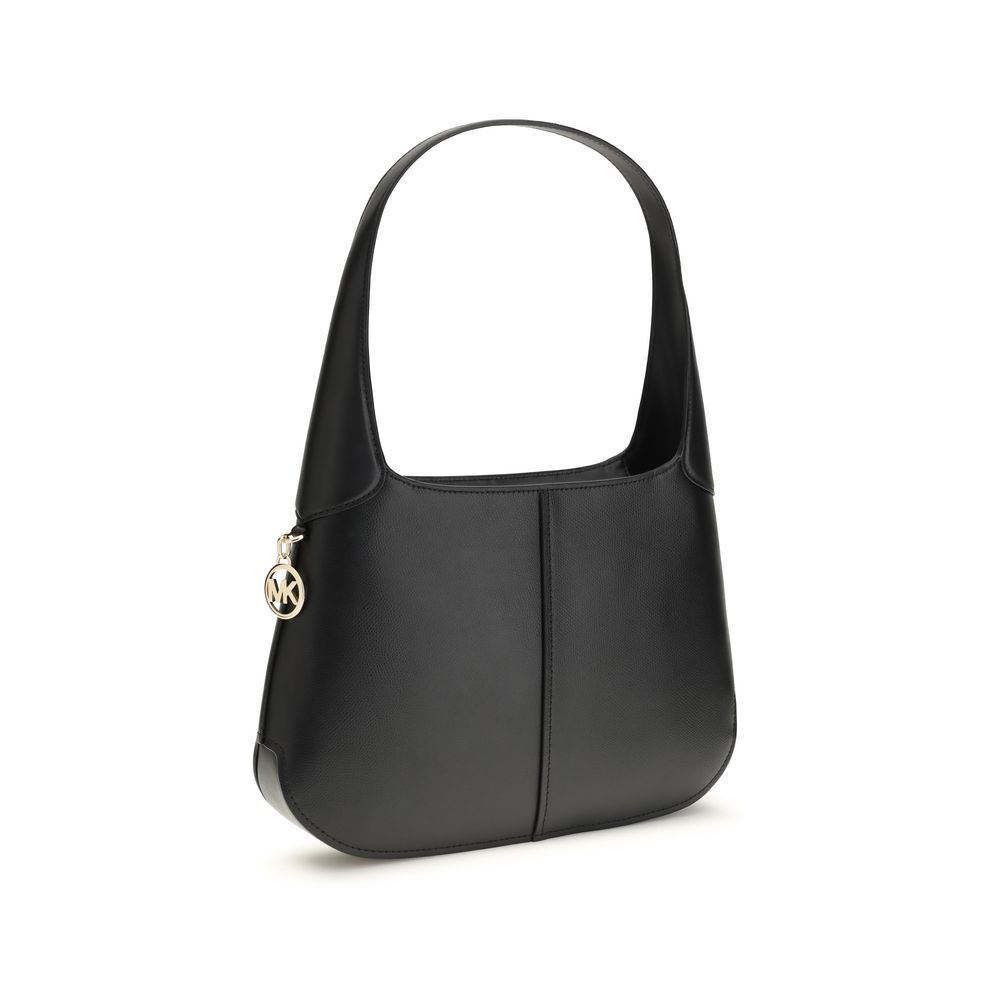 Michael Kors Black Calf Leather Bos Taurus Shoulder Bag - Image 3