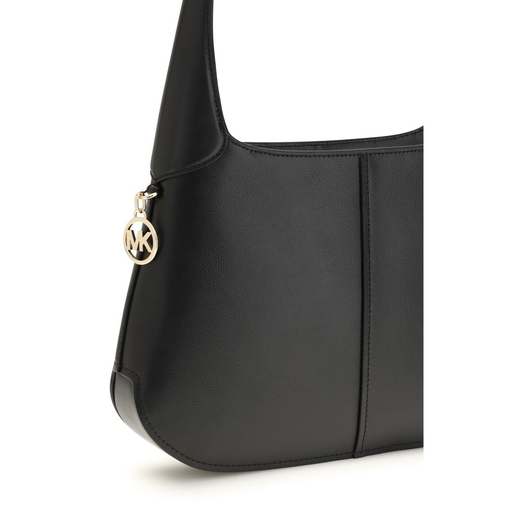 Michael Kors Black Calf Leather Bos Taurus Shoulder Bag - Image 4