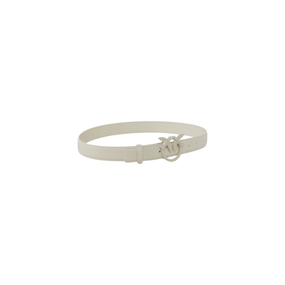 PINKO White Leather Regular Belt - Image 2