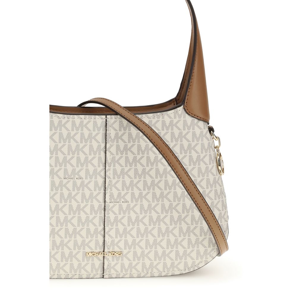 Michael Kors Beige Cotton Shoulder Bag - Image 4