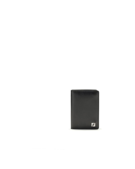 Fendi Black Calf Leather Bos Taurus Wallet