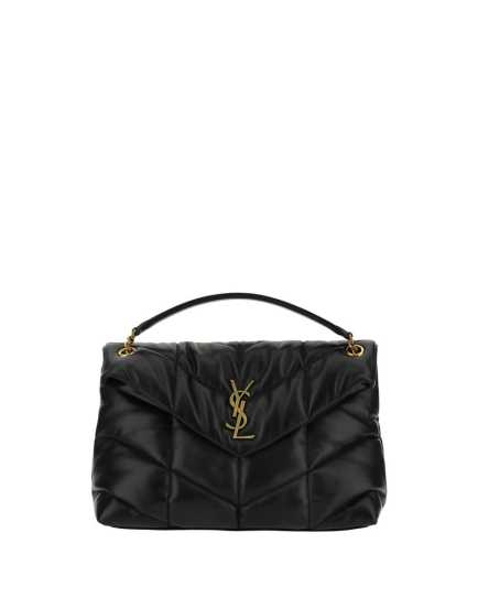 Saint Laurent Black Lamb Leather Shoulder Bag