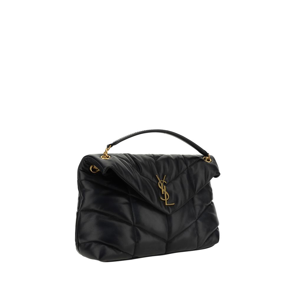 Saint Laurent Black Lamb Leather Shoulder Bag - Image 2