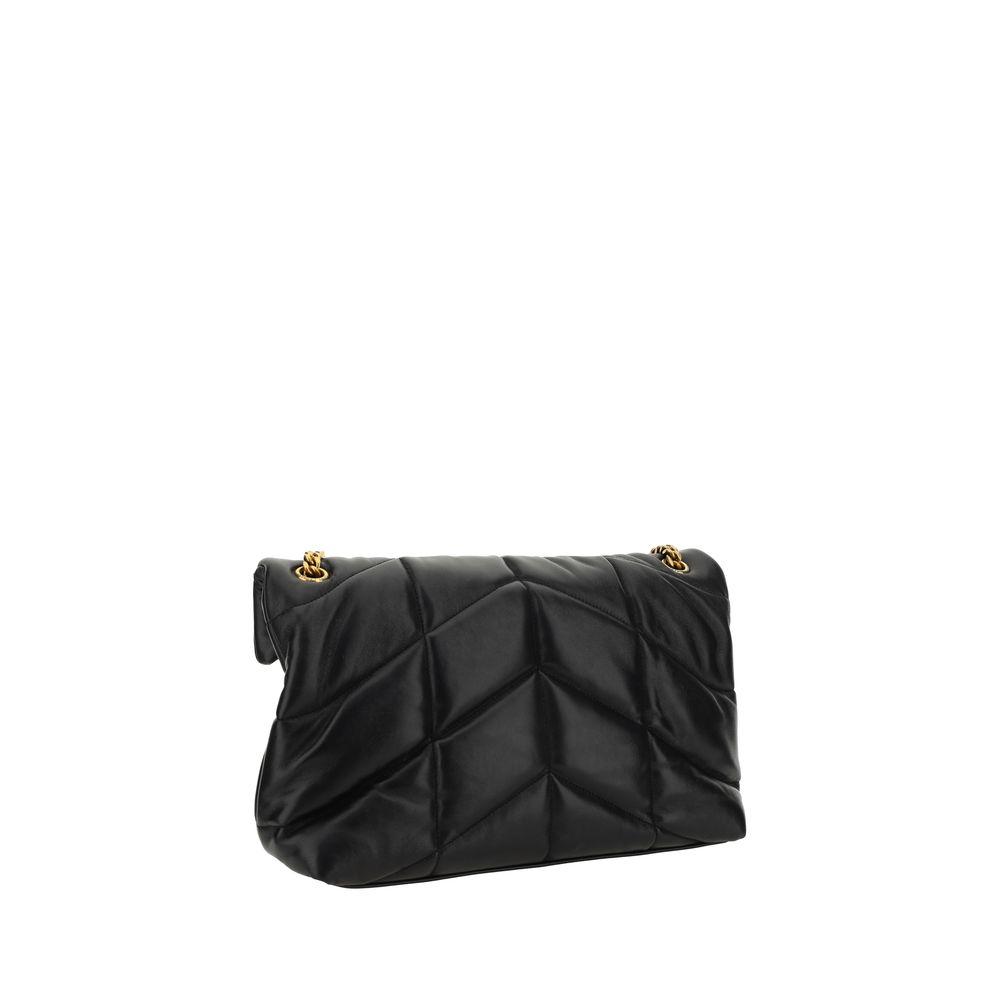Saint Laurent Black Lamb Leather Shoulder Bag - Image 3