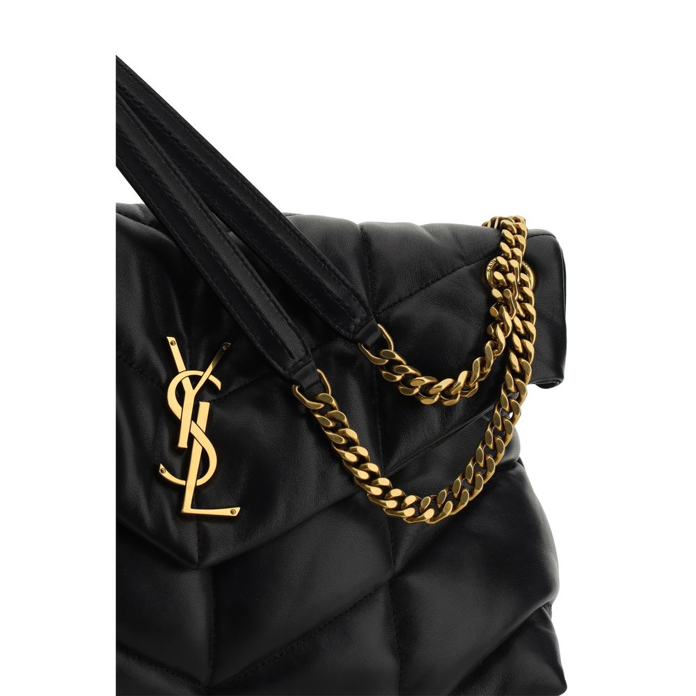Saint Laurent Black Lamb Leather Shoulder Bag - Image 4