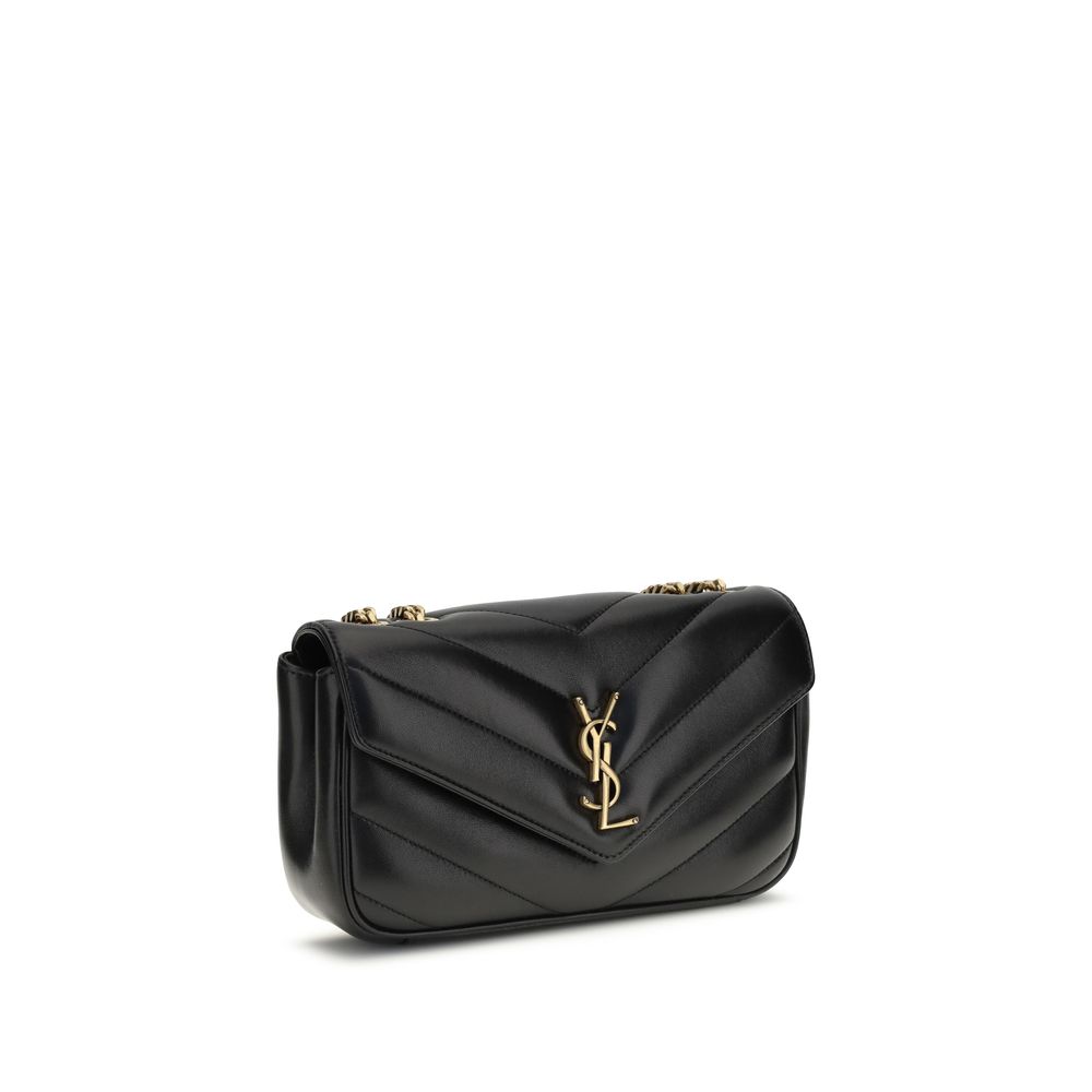 Saint Laurent Black Lamb Ovis Aries Aries Shoulder Bag - Image 2