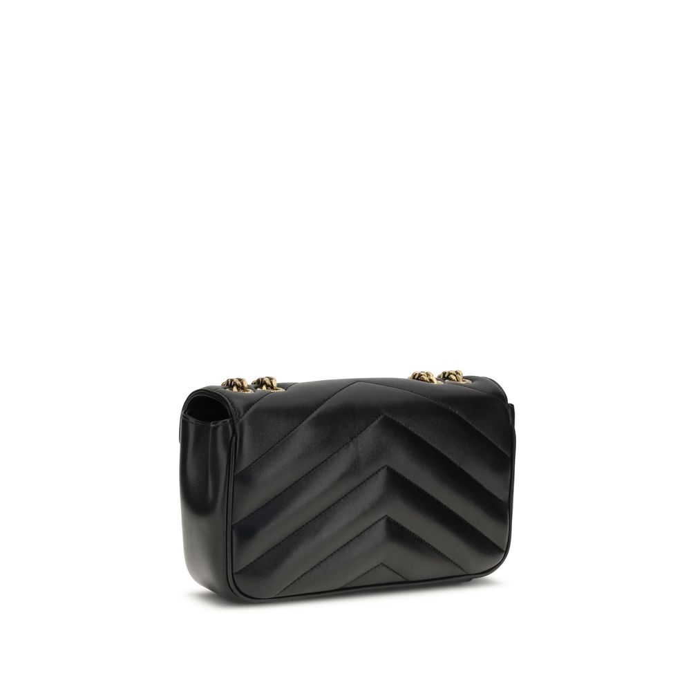 Saint Laurent Black Lamb Ovis Aries Aries Shoulder Bag - Image 3