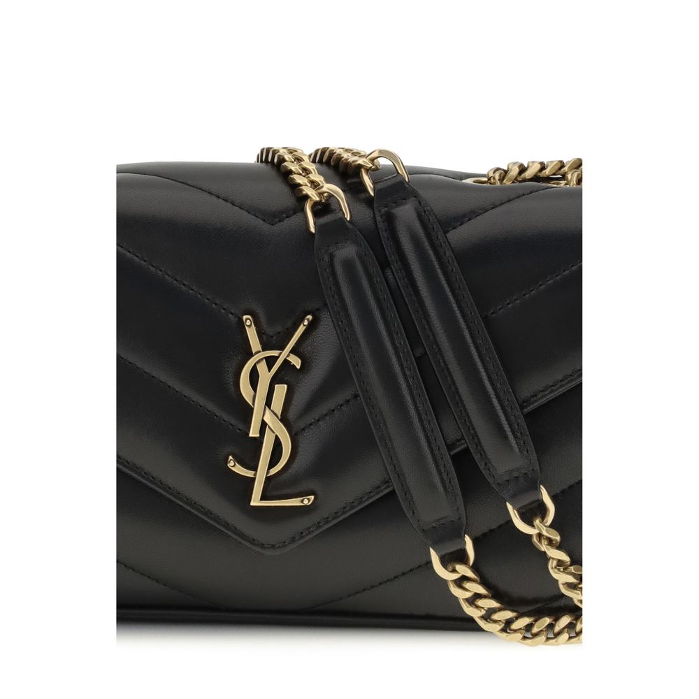 Saint Laurent Black Lamb Ovis Aries Aries Shoulder Bag - Image 4