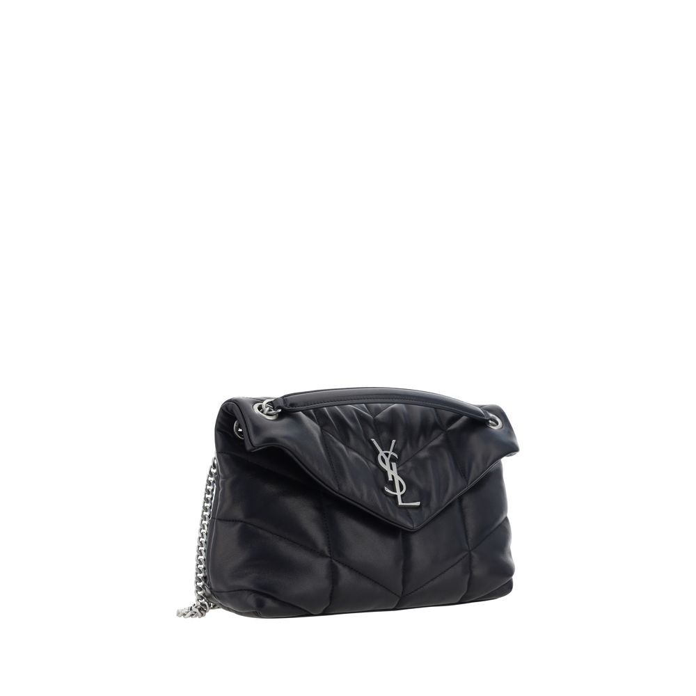 Saint Laurent Black Lamb Ovis Aries Aries Shoulder Bag - Image 2