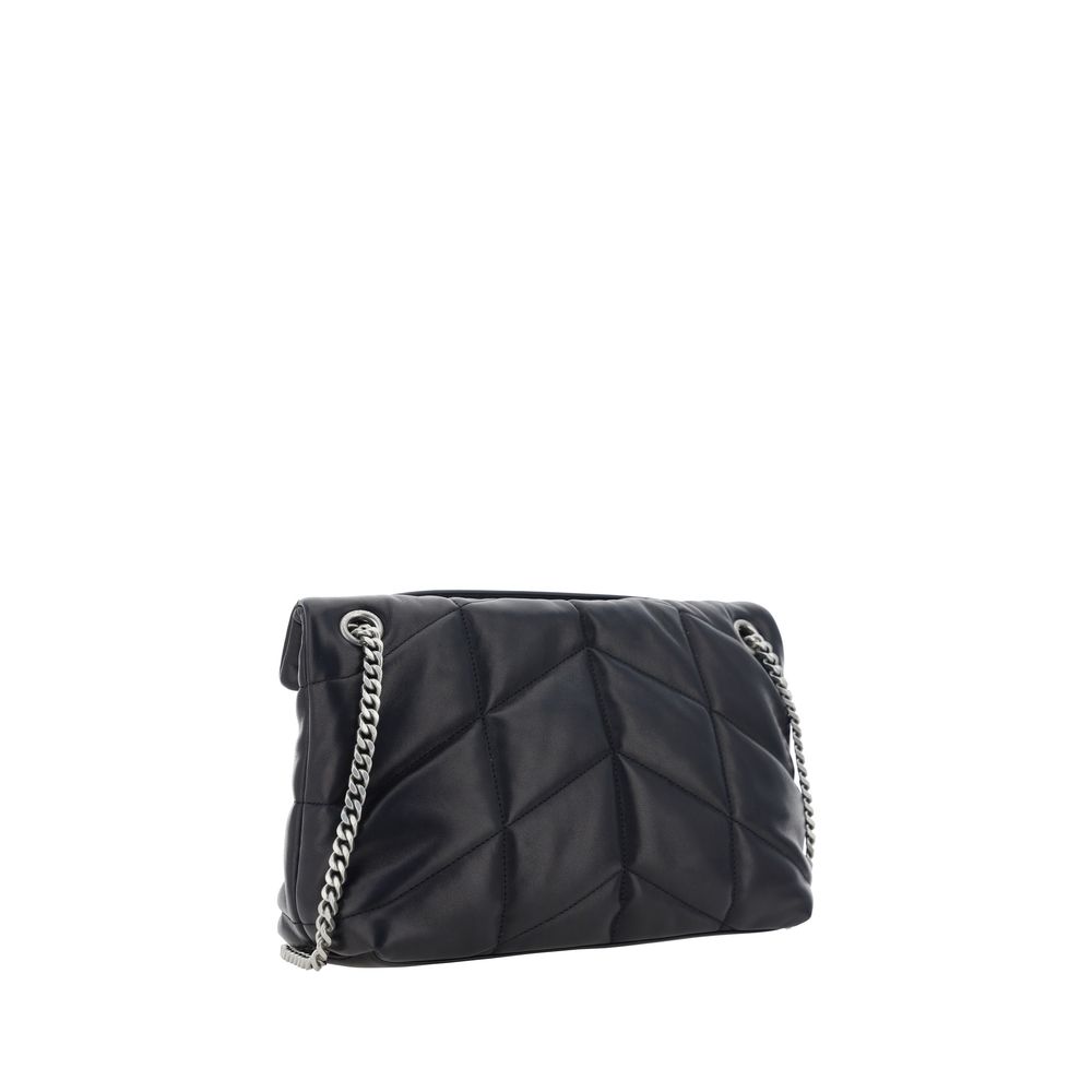 Saint Laurent Black Lamb Ovis Aries Aries Shoulder Bag - Image 3