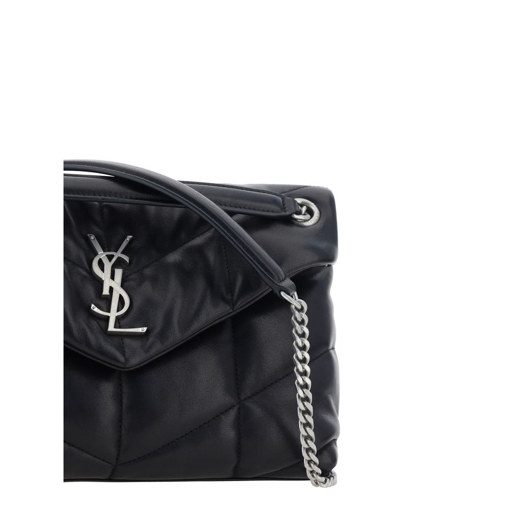 Saint Laurent Black Lamb Ovis Aries Aries Shoulder Bag - Image 4