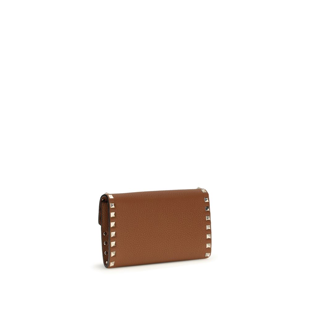 Valentino Garavani Brown Calf Leather Bos Taurus Wallet - Image 2