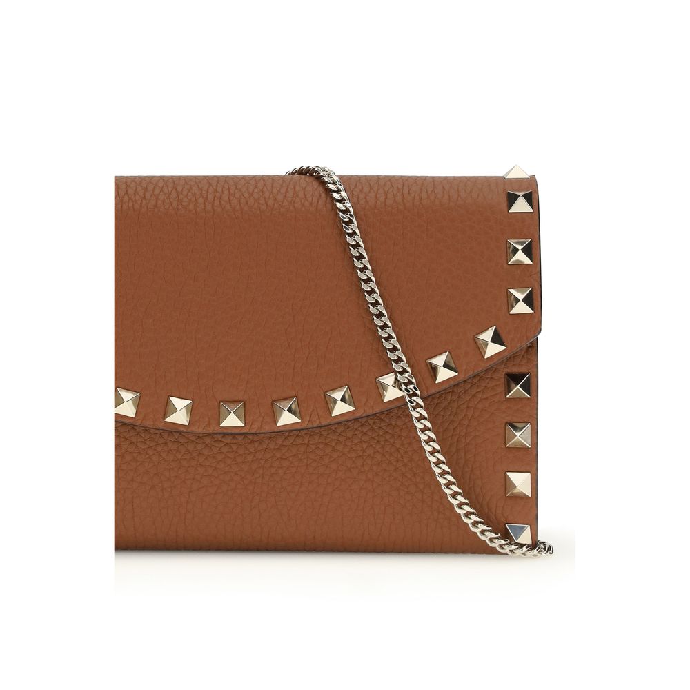 Valentino Garavani Brown Calf Leather Bos Taurus Wallet - Image 3