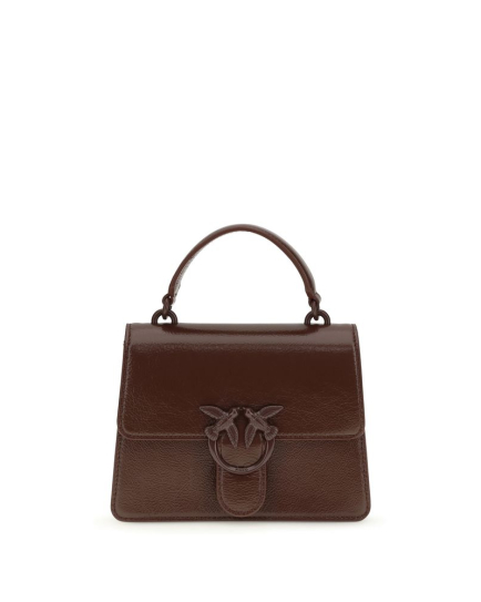 PINKO Burgundy Goatskin Handbag