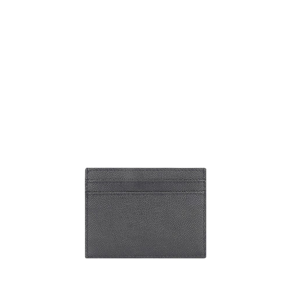 Saint Laurent Gray Calf Leather Bos Taurus Wallet - Image 3