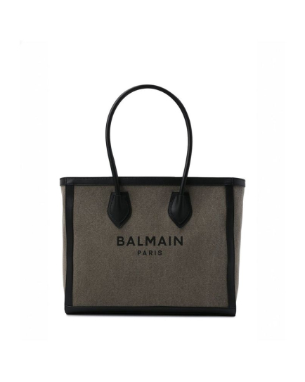Balmain Bicolor Cotton Tote Bag