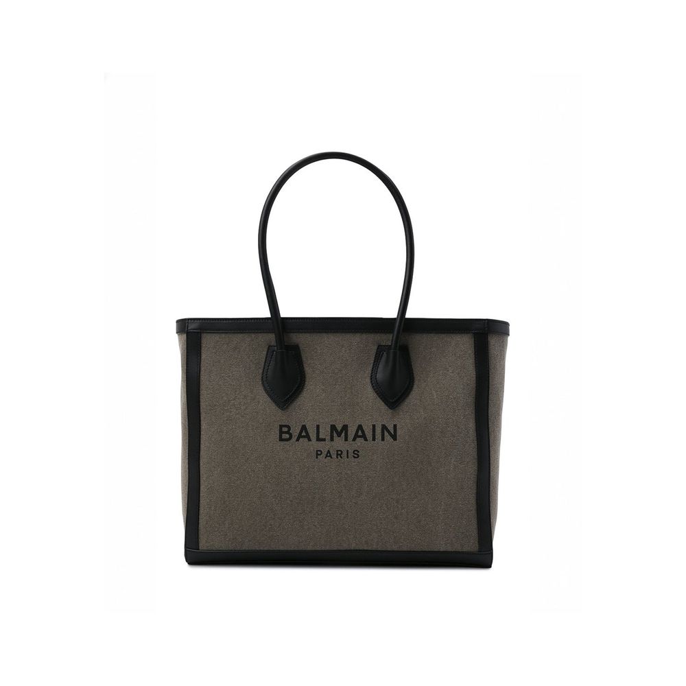 Balmain Bicolor Cotton Tote Bag