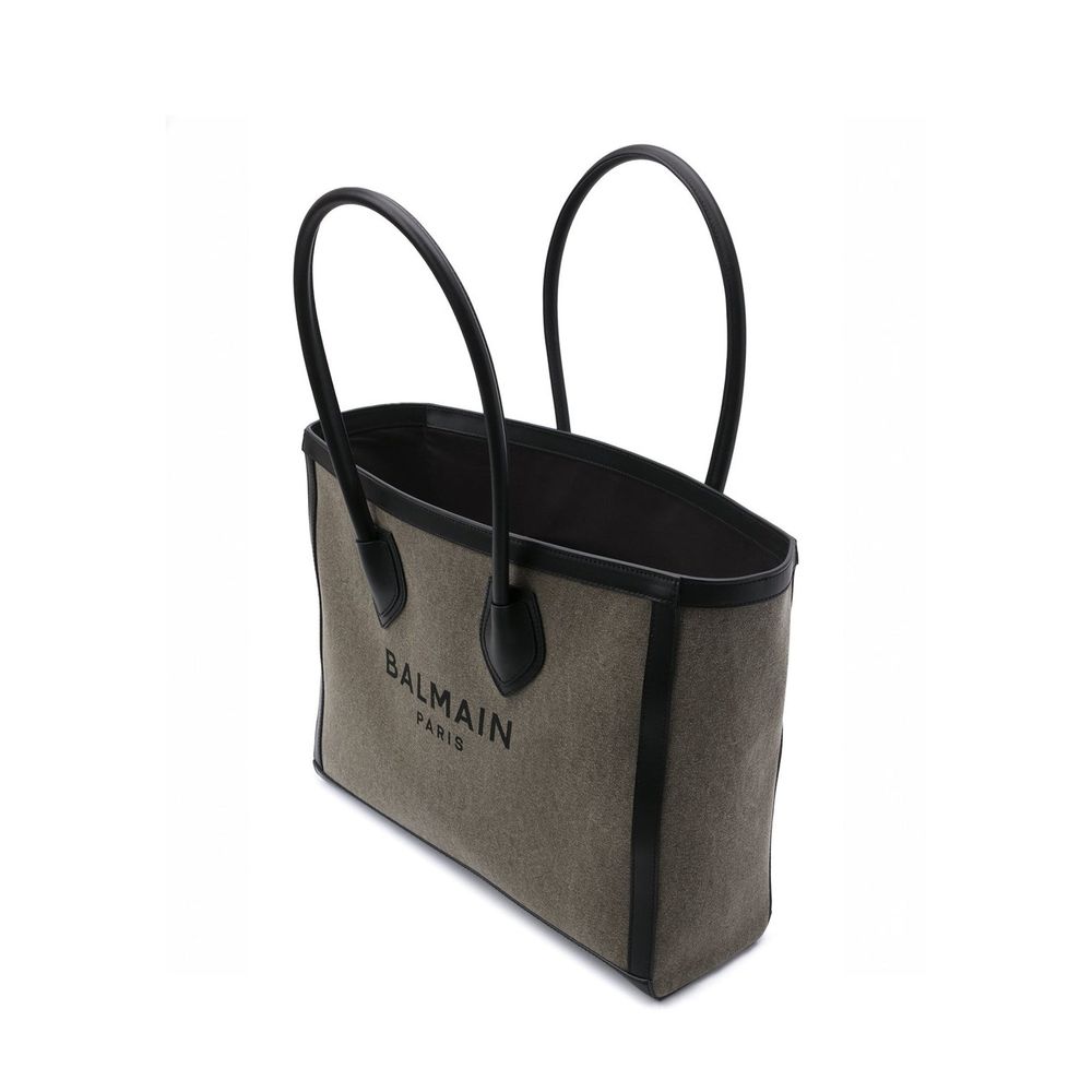 Balmain Bicolor Cotton Tote Bag - Image 3