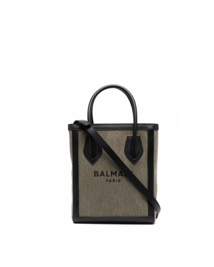 Balmain Bicolor Cotton Tote Bag