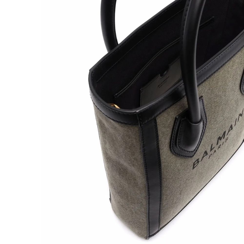 Balmain Bicolor Cotton Tote Bag - Image 3